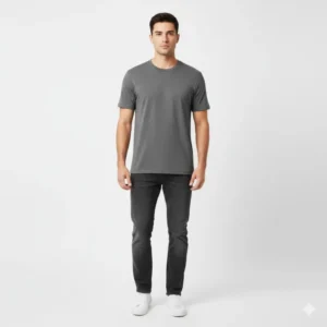 Classic Round Neck Cotton T-Shirt