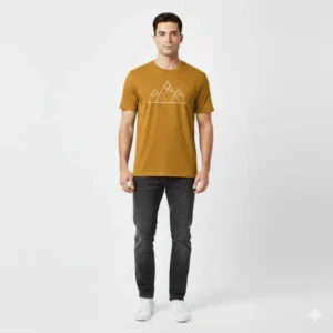 UrbanEdge Printed Graphic Casual Tee – Regular Fit